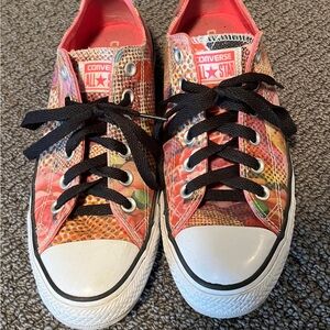 Converse Multicolor Patterned Sneakers with Black Laces